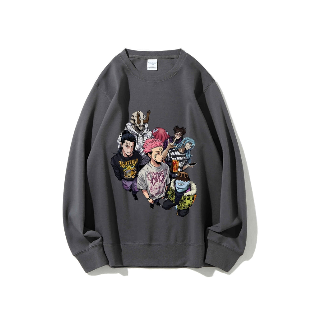 Casual Crewneck Sweatshirt Jujutsu Kaisen
