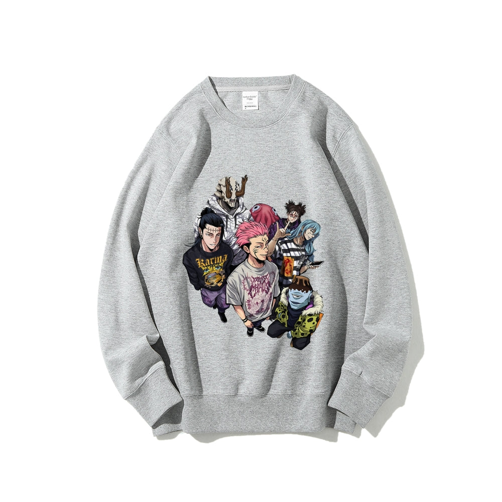 Casual Crewneck Sweatshirt Jujutsu Kaisen