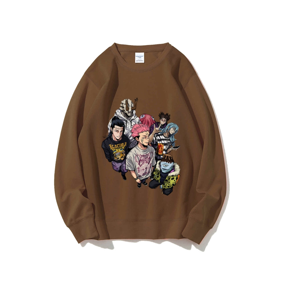 Casual Crewneck Sweatshirt Jujutsu Kaisen