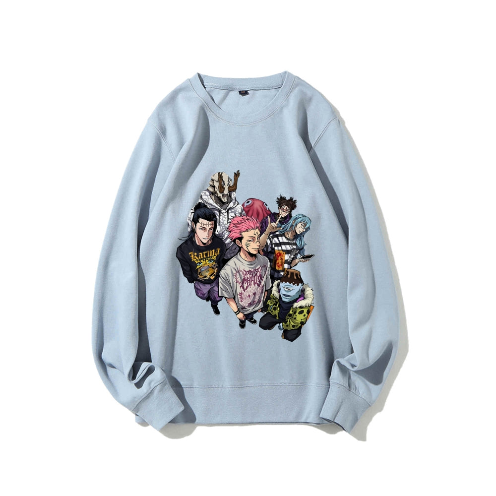 Casual Crewneck Sweatshirt Jujutsu Kaisen