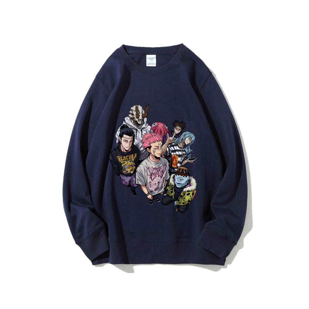 Casual Crewneck Sweatshirt Jujutsu Kaisen