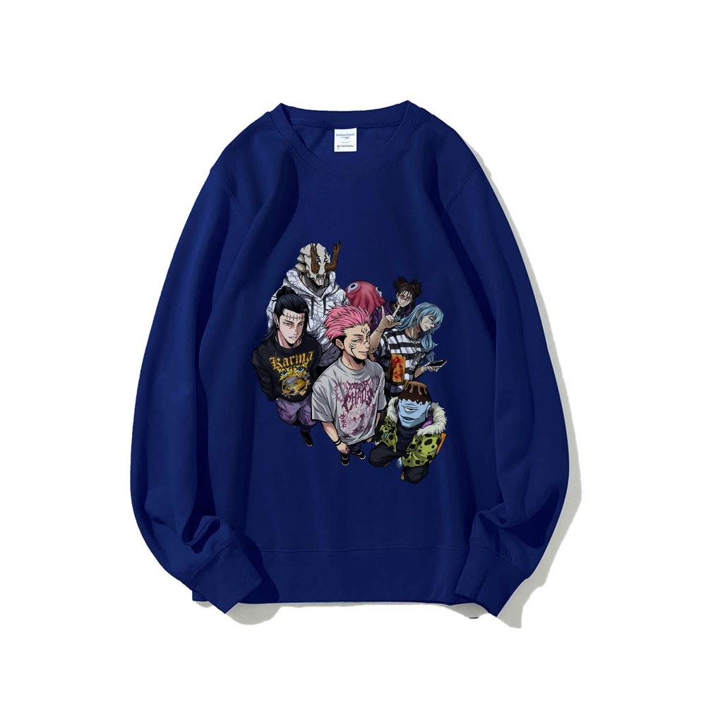 Casual Crewneck Sweatshirt Jujutsu Kaisen
