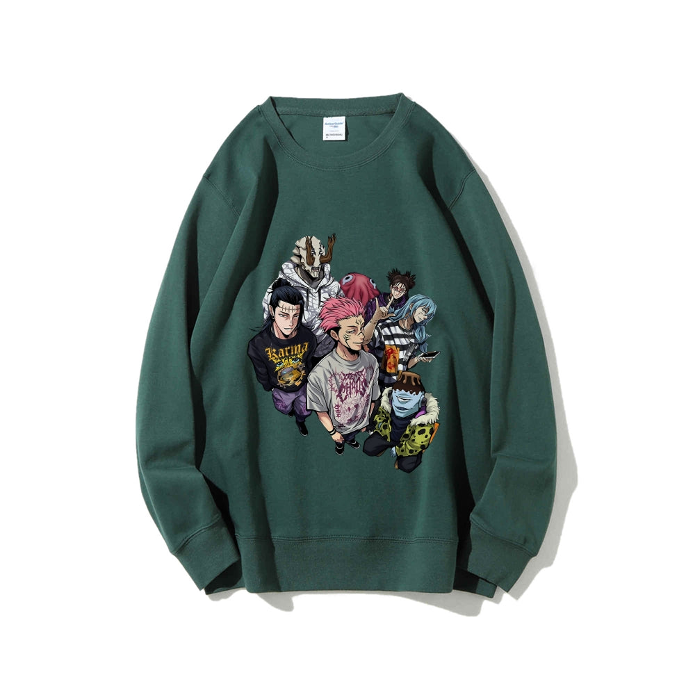 Casual Crewneck Sweatshirt Jujutsu Kaisen