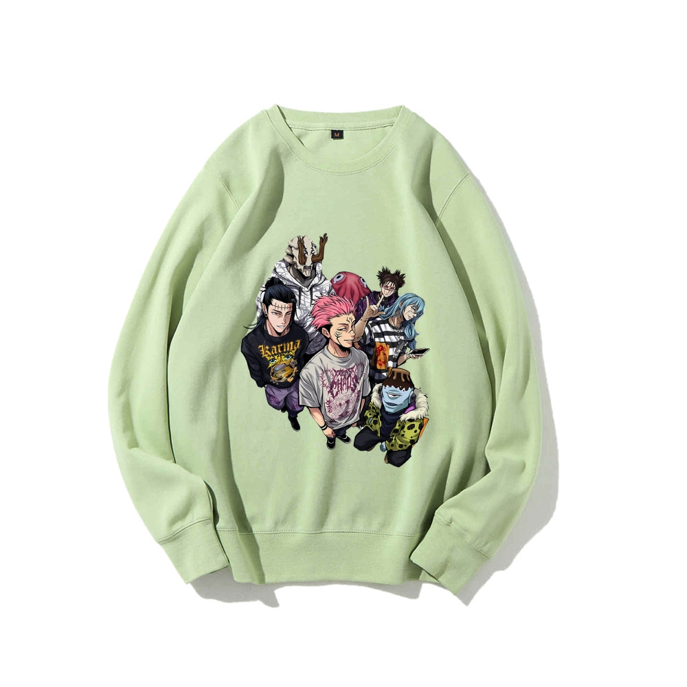 Casual Crewneck Sweatshirt Jujutsu Kaisen