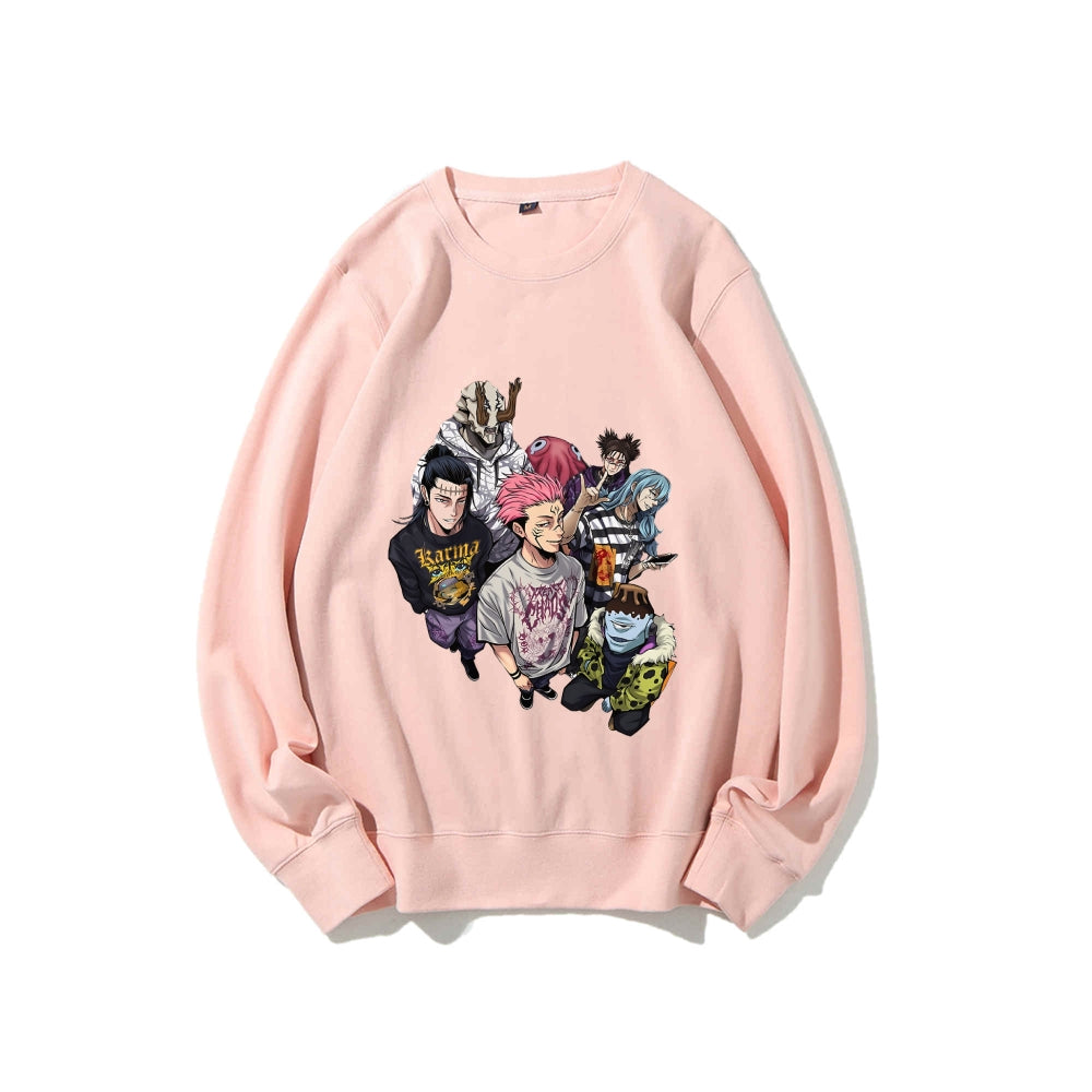 Casual Crewneck Sweatshirt Jujutsu Kaisen