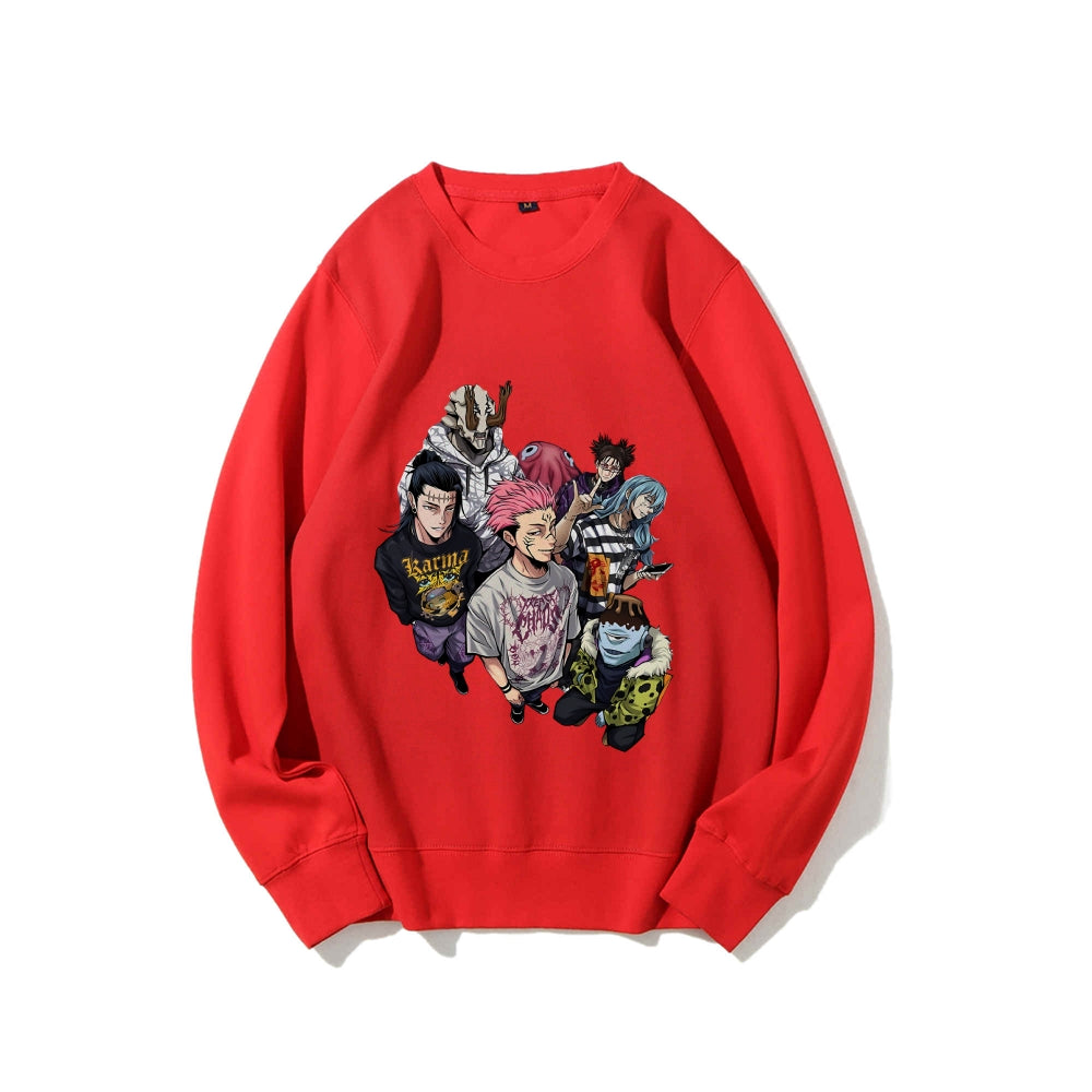 Casual Crewneck Sweatshirt Jujutsu Kaisen
