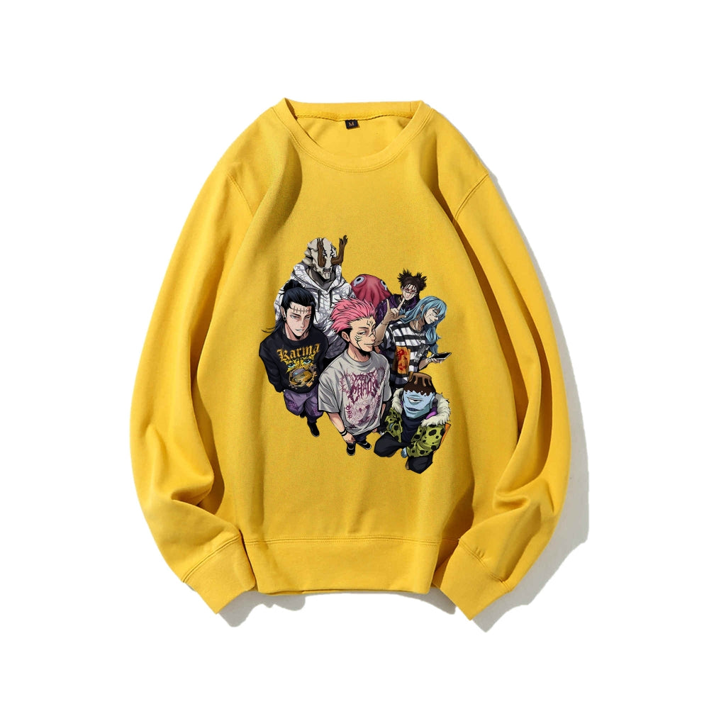 Casual Crewneck Sweatshirt Jujutsu Kaisen