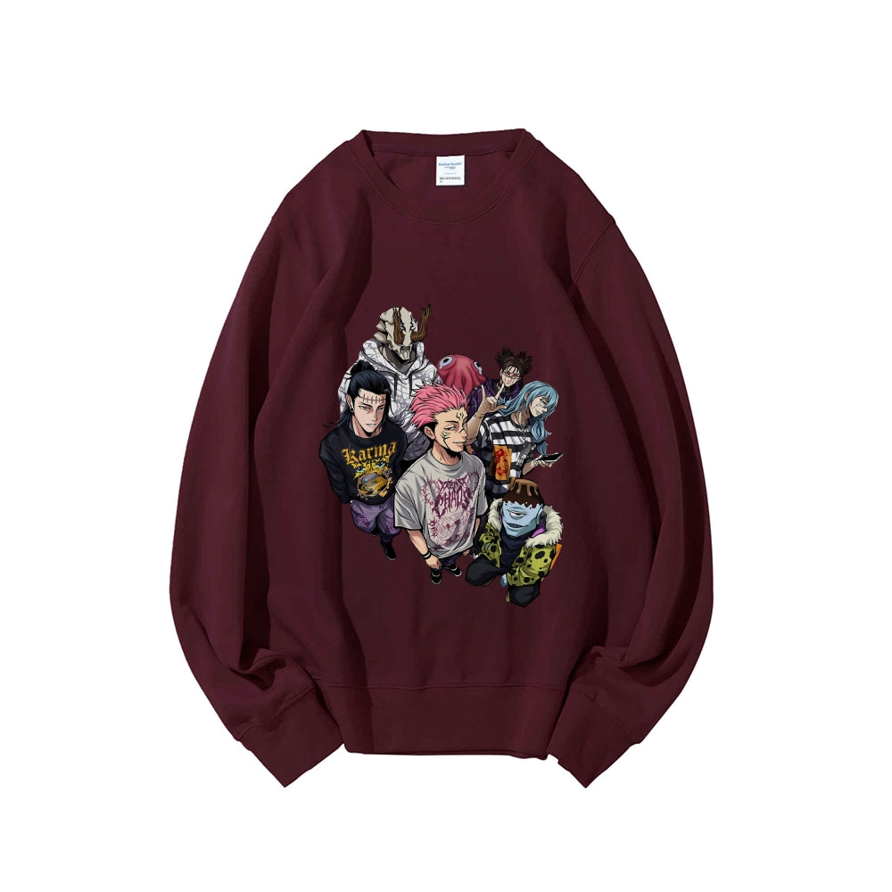 Casual Crewneck Sweatshirt Jujutsu Kaisen