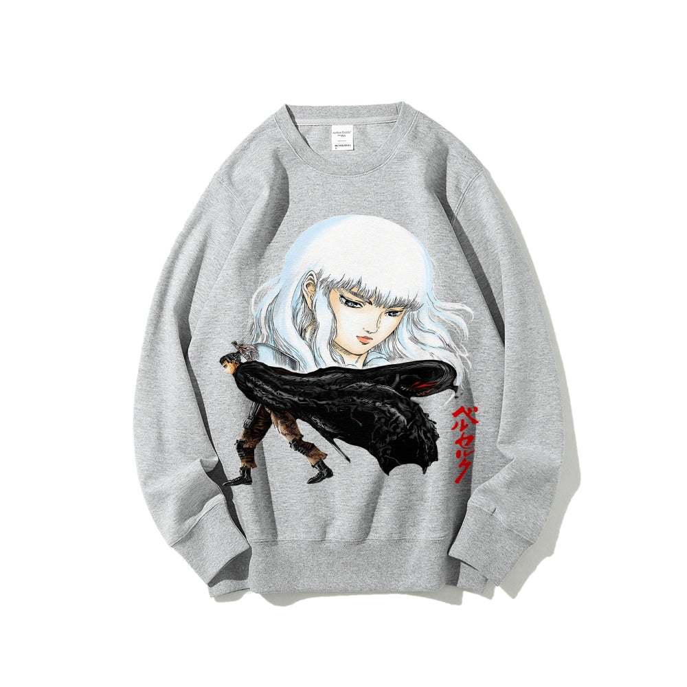 Casual Crewneck Sweatshirt Berserk