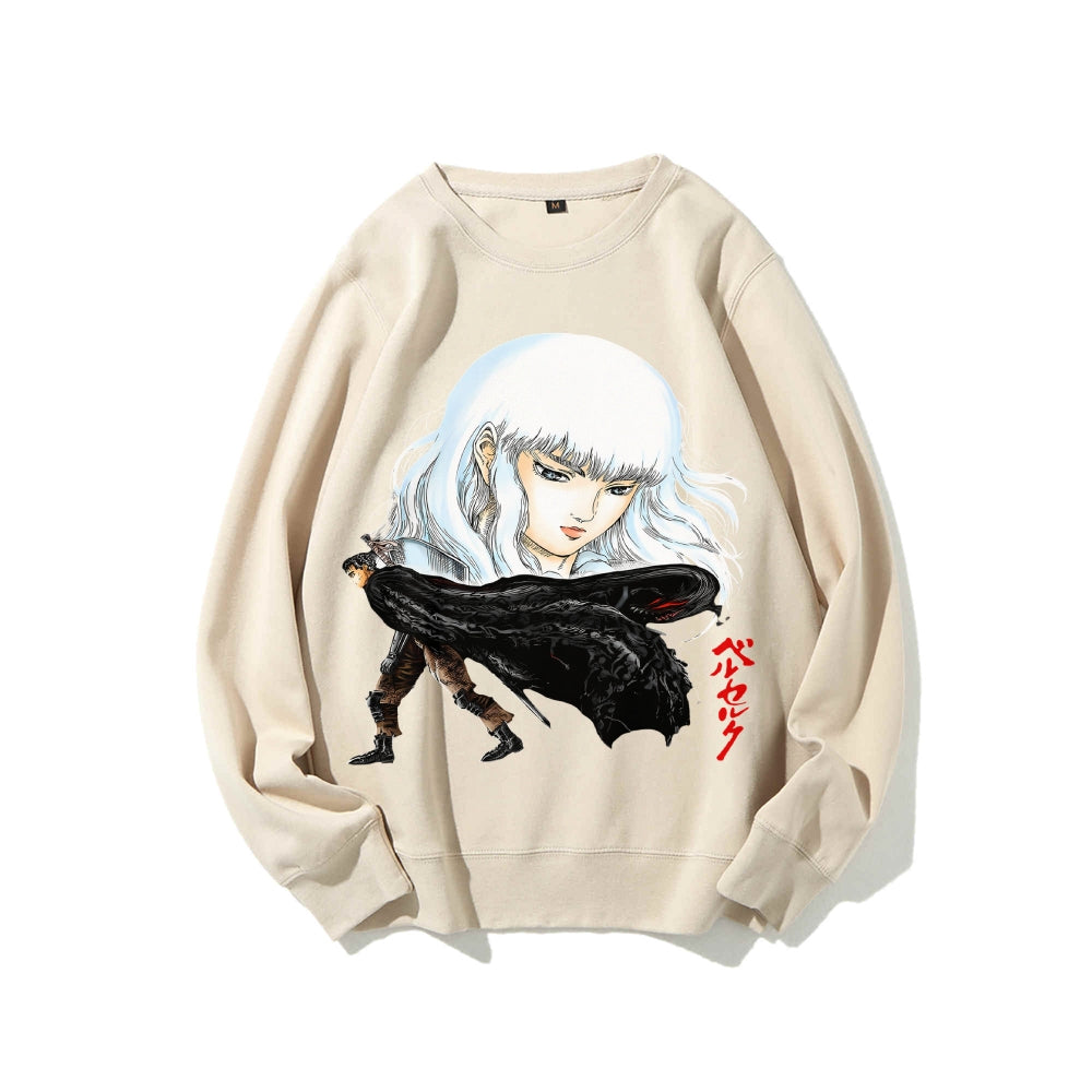 Casual Crewneck Sweatshirt Berserk