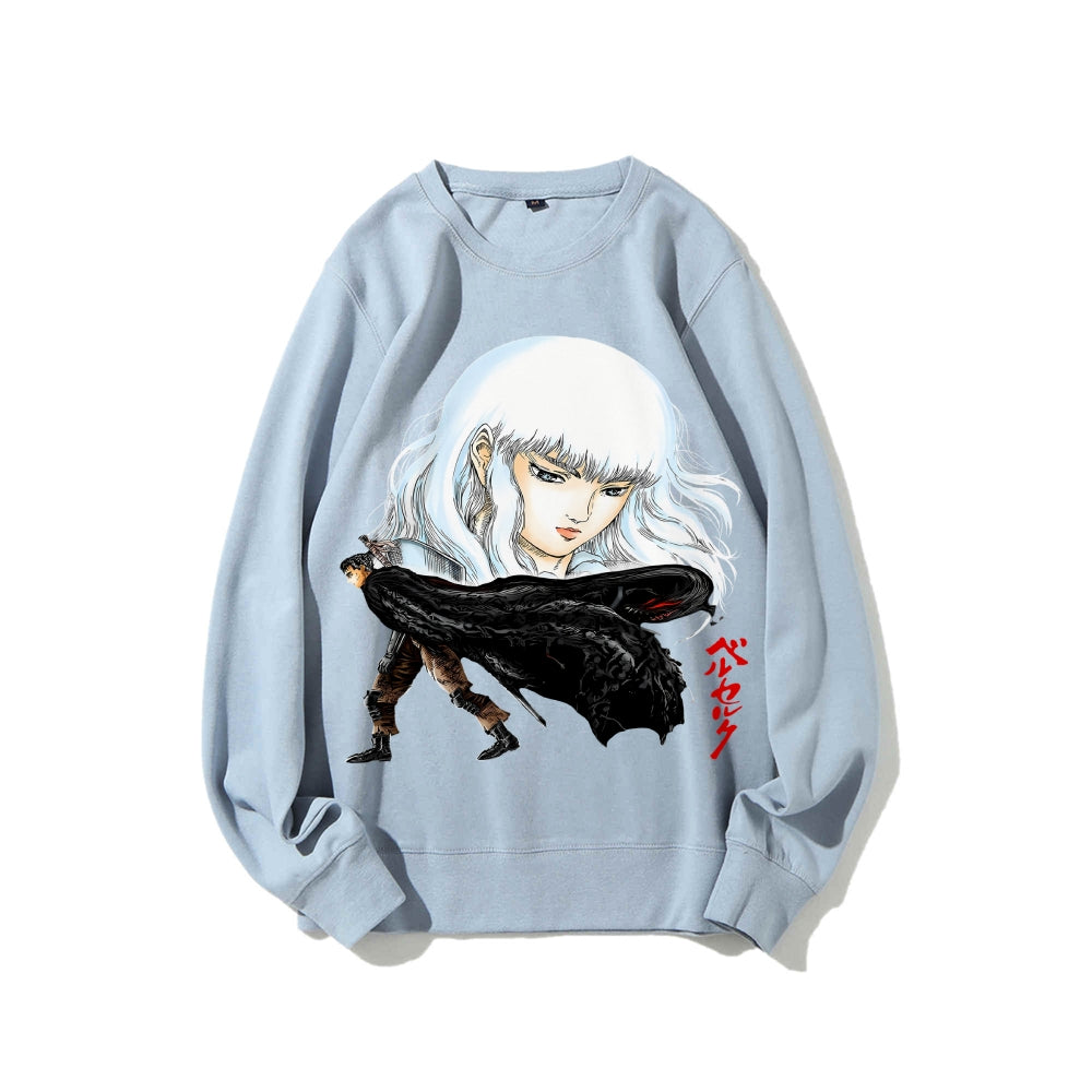 Casual Crewneck Sweatshirt Berserk