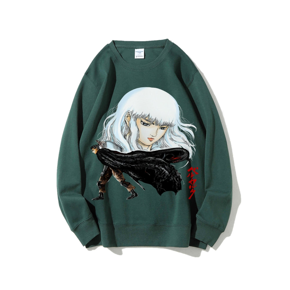 Casual Crewneck Sweatshirt Berserk