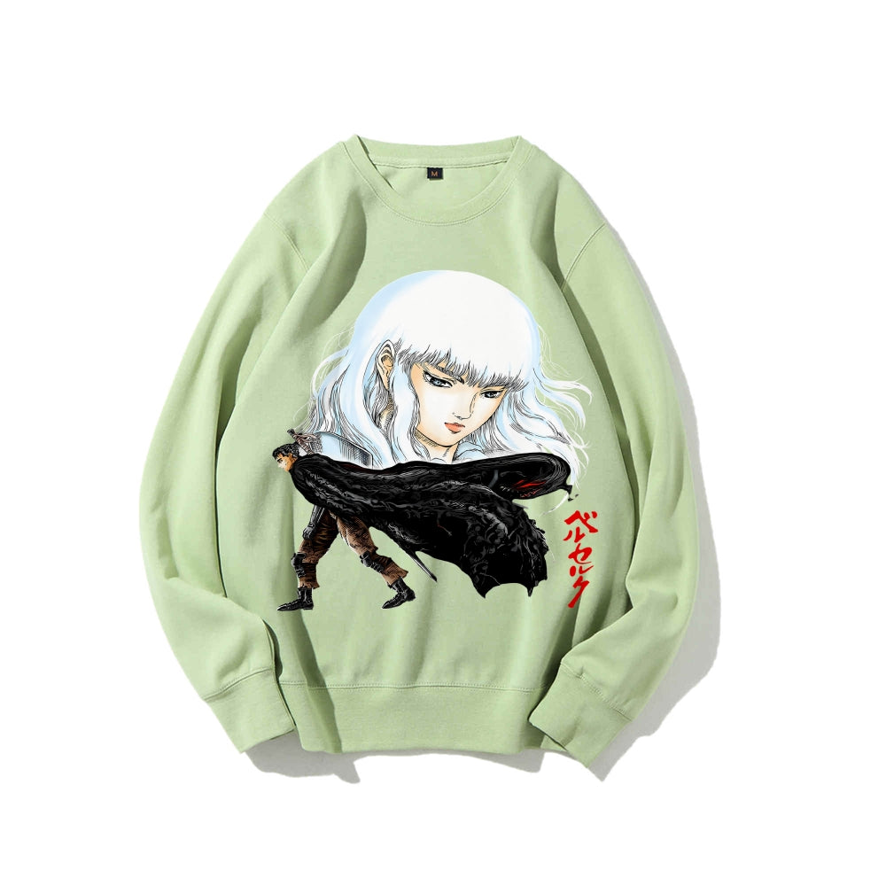 Casual Crewneck Sweatshirt Berserk