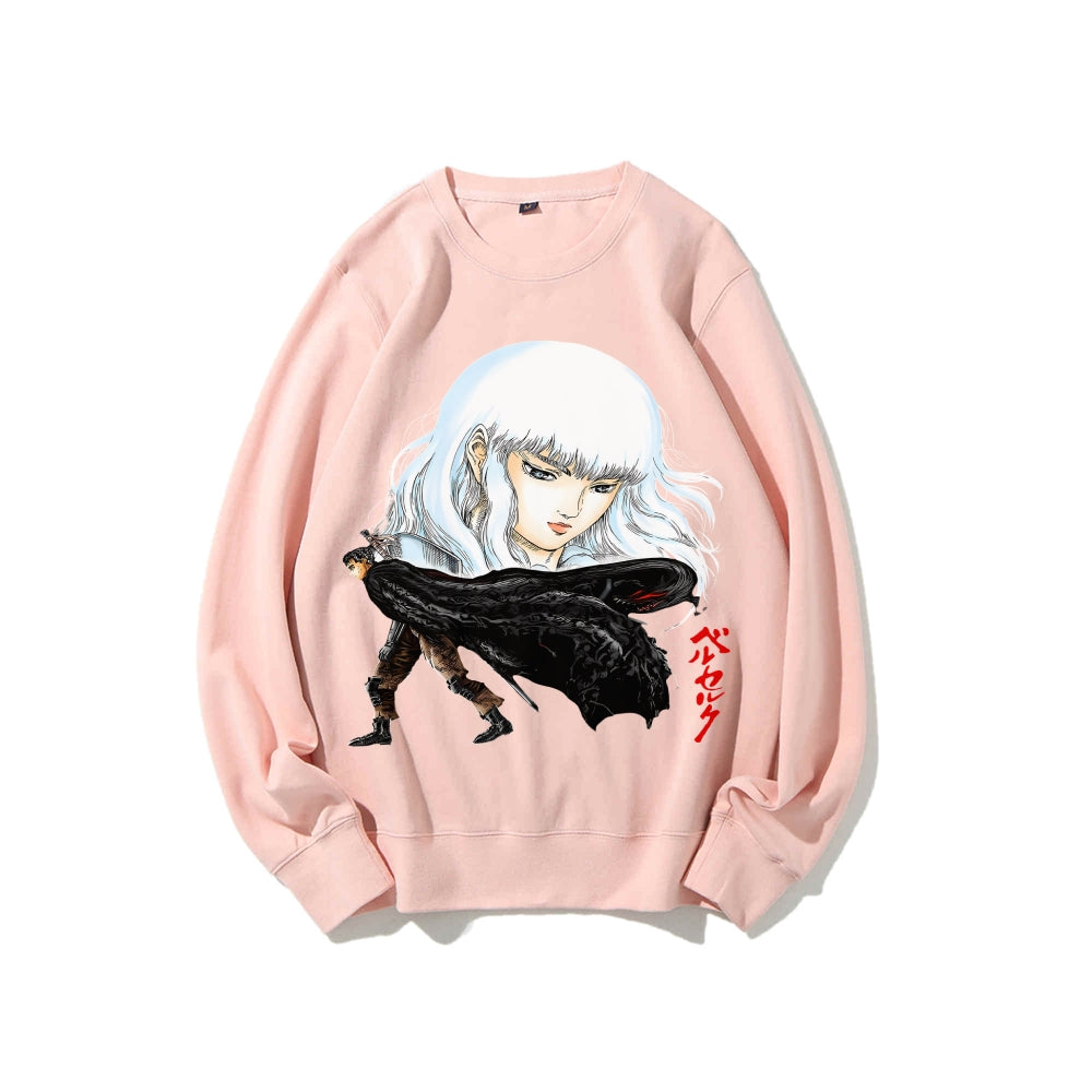 Casual Crewneck Sweatshirt Berserk