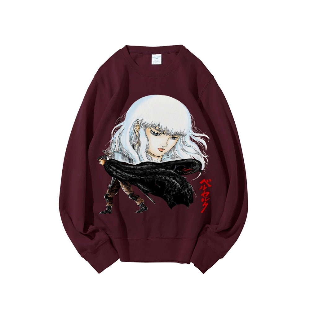 Casual Crewneck Sweatshirt Berserk