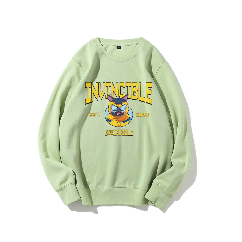 Casual Crewneck Sweatshirt Invincible