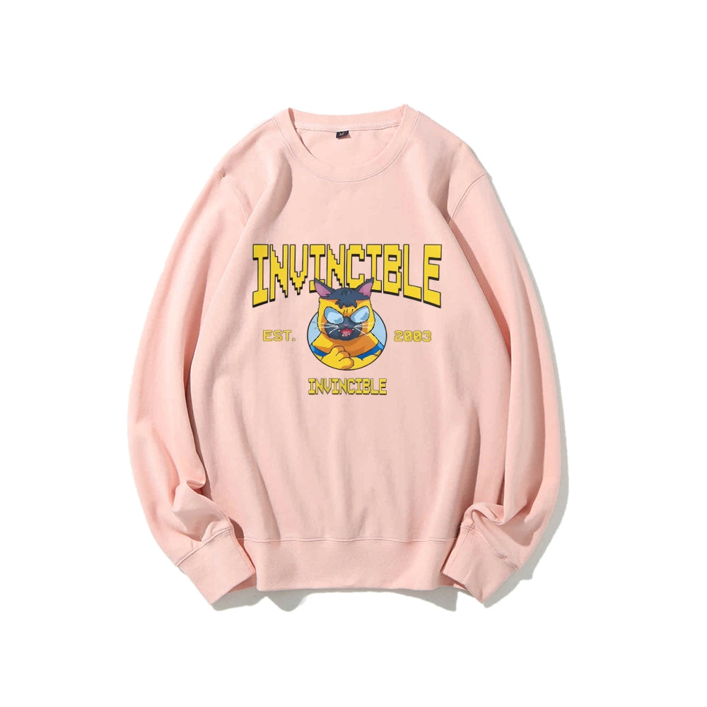 Casual Crewneck Sweatshirt Invincible