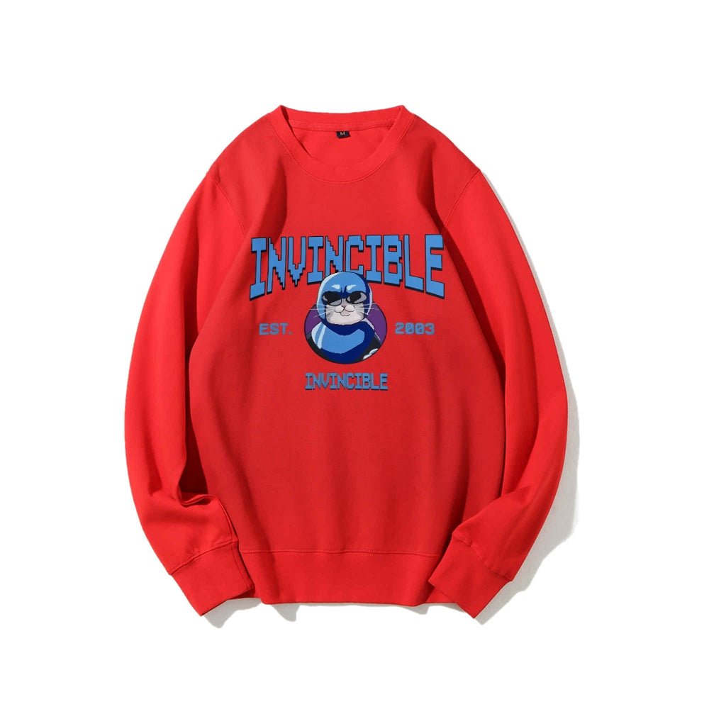Casual Crewneck Sweatshirt Invincible