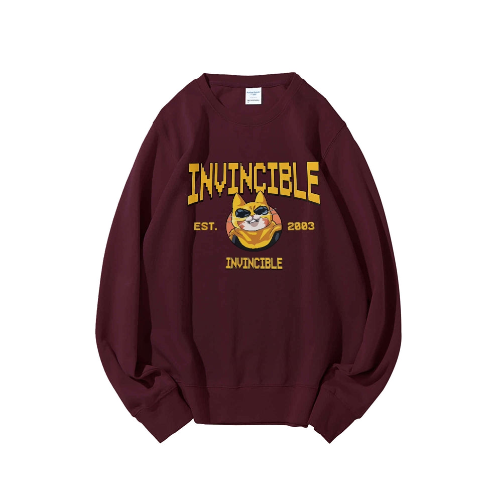 Casual Crewneck Sweatshirt Invincible