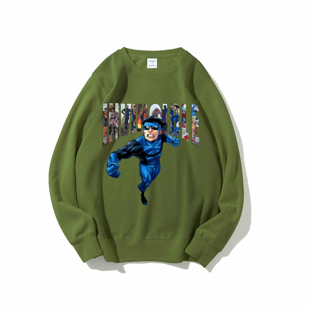Casual Crewneck Sweatshirt Invincible