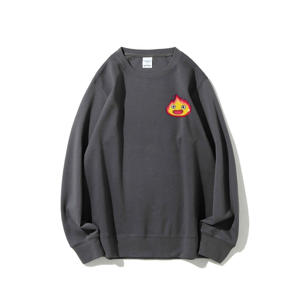 Casual Crewneck Sweatshirt Calcifer's Bed & Breakfast