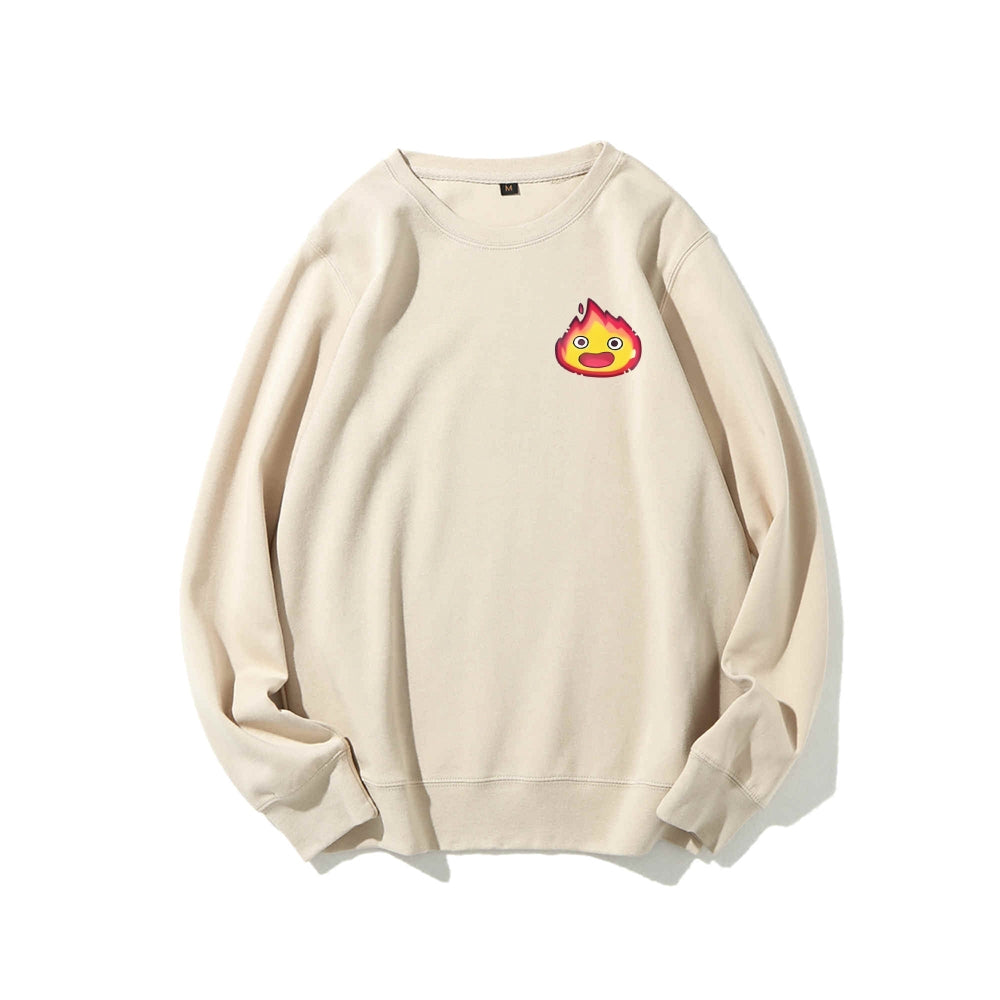 Casual Crewneck Sweatshirt Calcifer's Bed & Breakfast