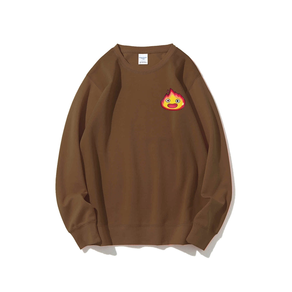 Casual Crewneck Sweatshirt Calcifer's Bed & Breakfast