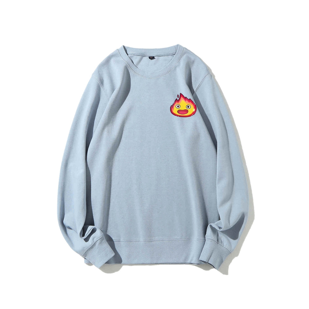 Casual Crewneck Sweatshirt Calcifer's Bed & Breakfast