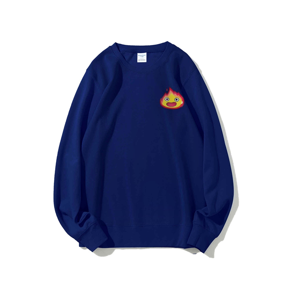Casual Crewneck Sweatshirt Calcifer's Bed & Breakfast