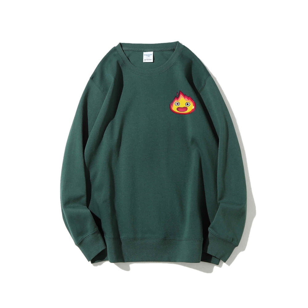 Casual Crewneck Sweatshirt Calcifer's Bed & Breakfast