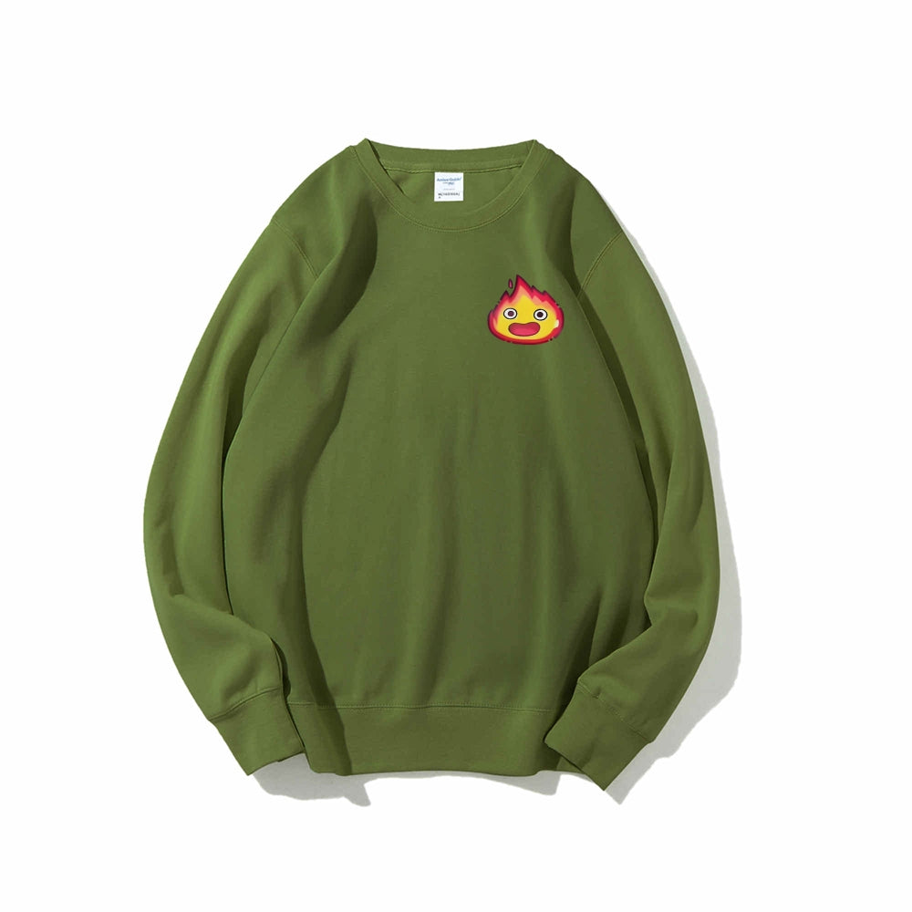 Casual Crewneck Sweatshirt Calcifer's Bed & Breakfast