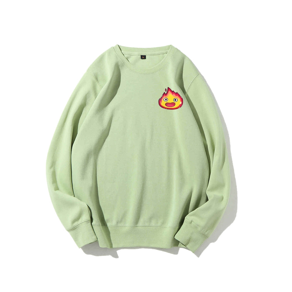 Casual Crewneck Sweatshirt Calcifer's Bed & Breakfast