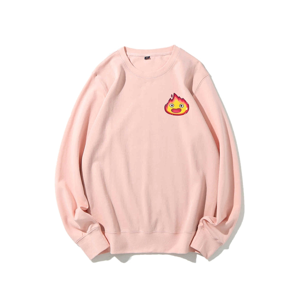 Casual Crewneck Sweatshirt Calcifer's Bed & Breakfast