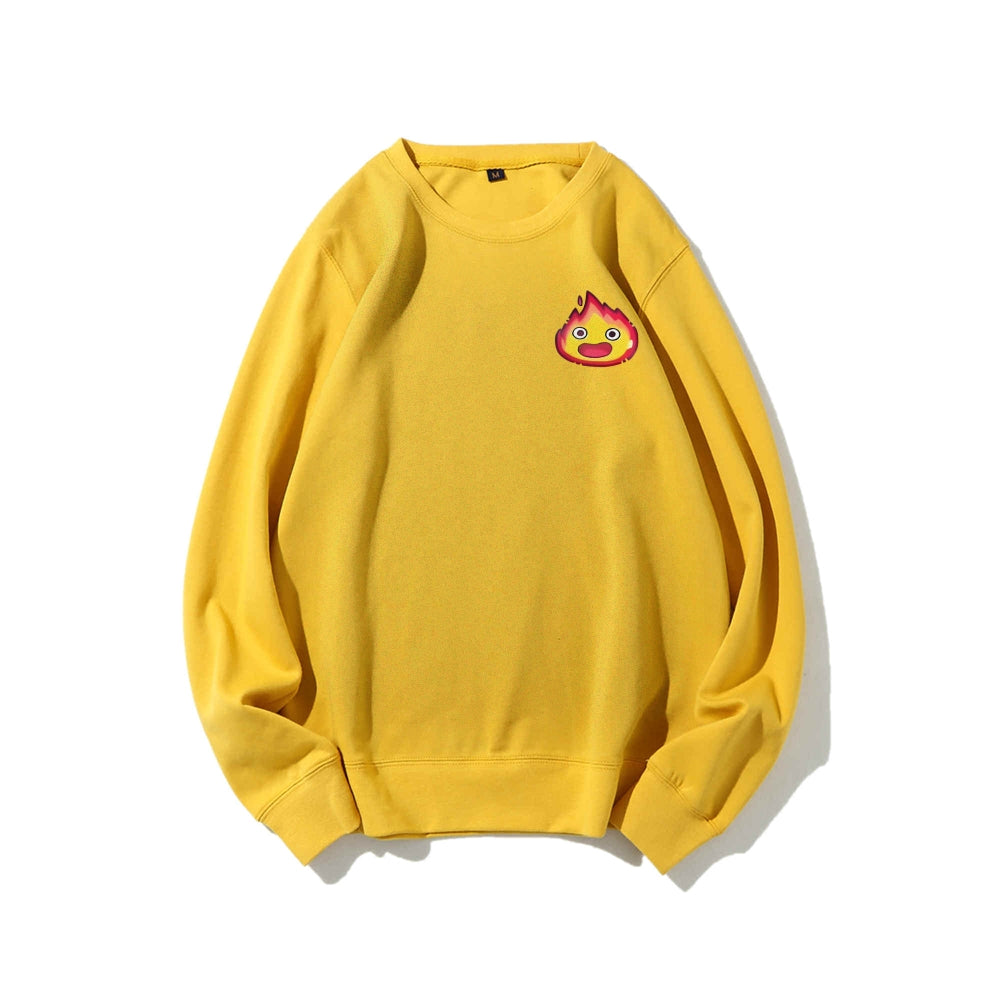 Casual Crewneck Sweatshirt Calcifer's Bed & Breakfast