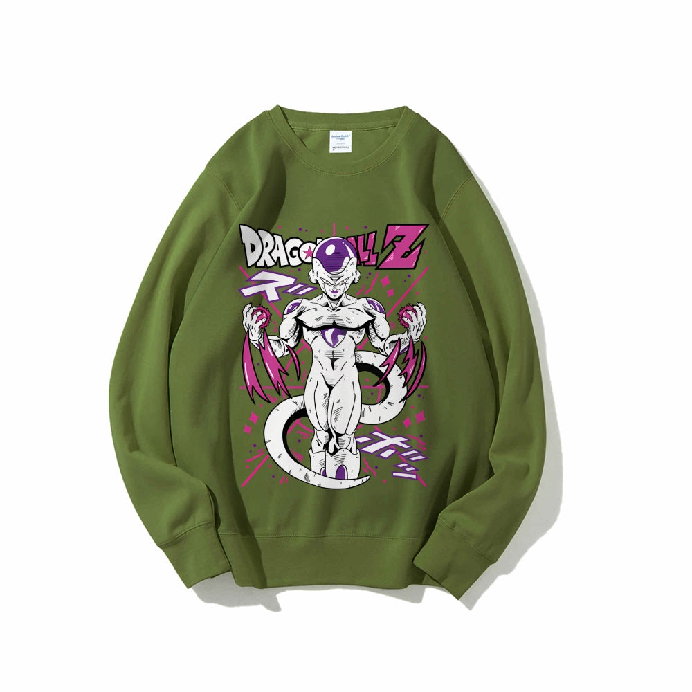 Casual Crewneck Sweatshirt Frieza