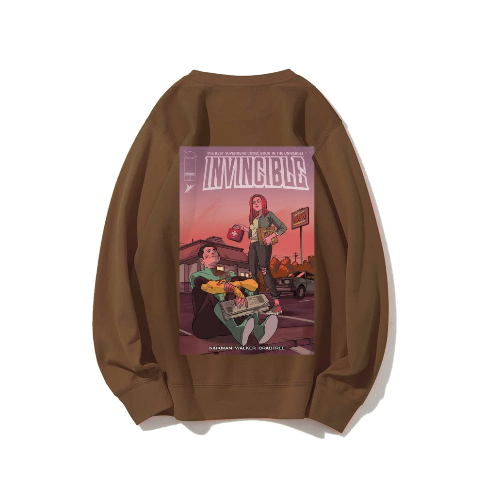 Casual Crewneck Sweatshirt Invincible