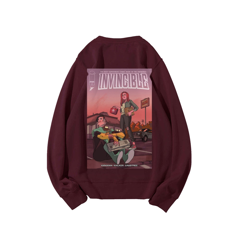 Casual Crewneck Sweatshirt Invincible