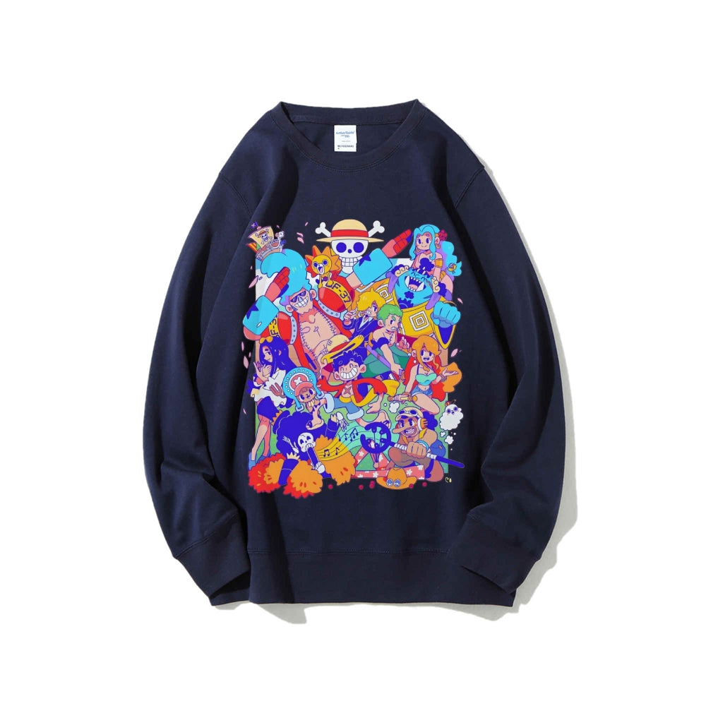 Casual Crewneck Sweatshirt One Piece