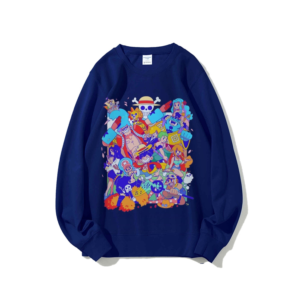 Casual Crewneck Sweatshirt One Piece