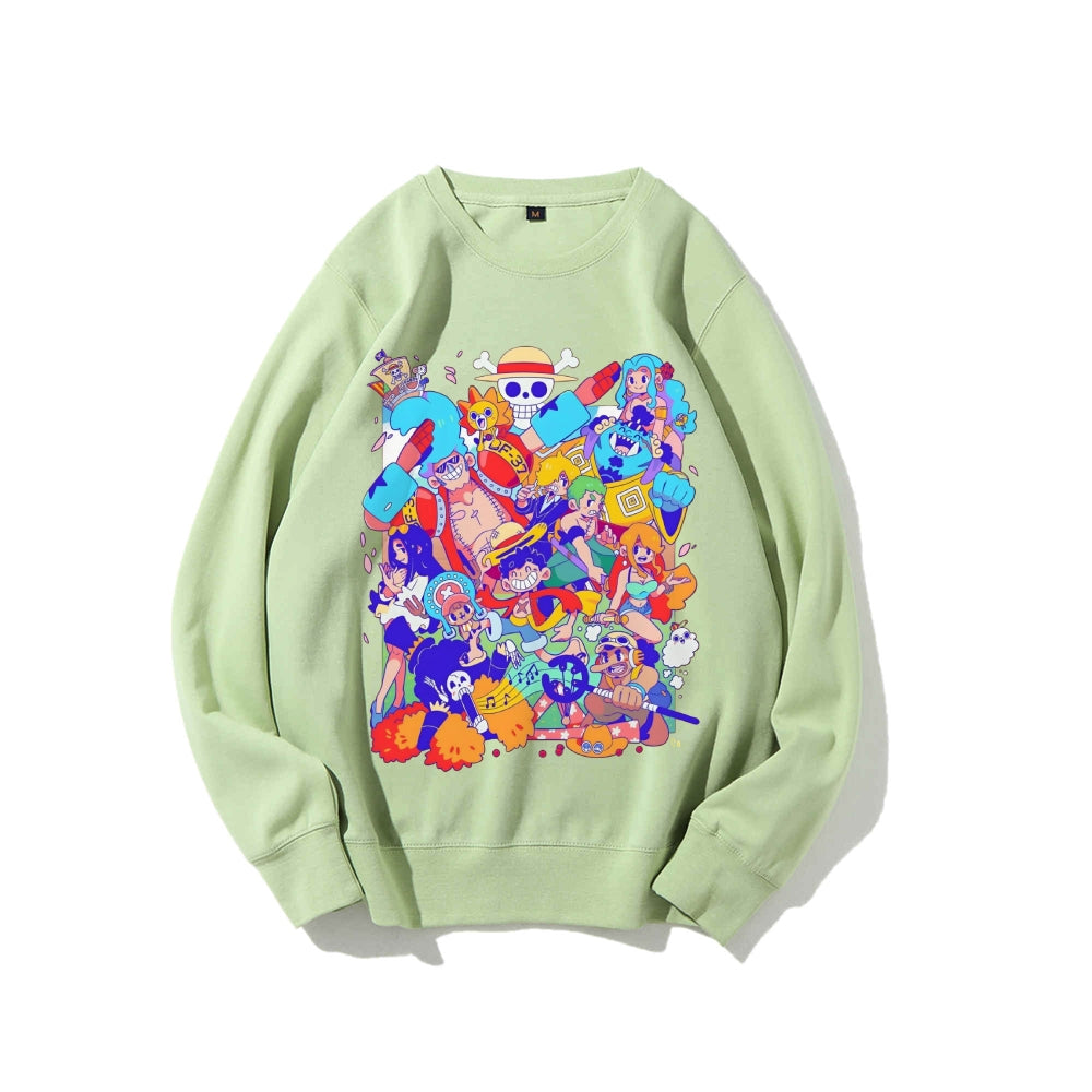 Casual Crewneck Sweatshirt One Piece