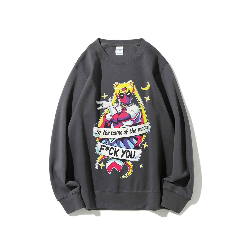 Casual Crewneck Sweatshirt Deadpool