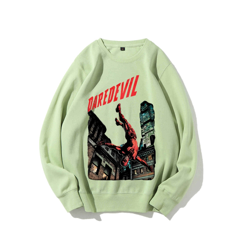 Casual Crewneck Sweatshirt Daredevil