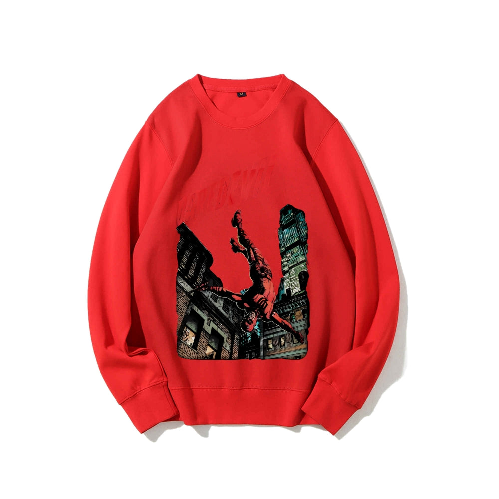 Casual Crewneck Sweatshirt Daredevil