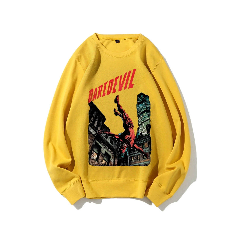 Casual Crewneck Sweatshirt Daredevil