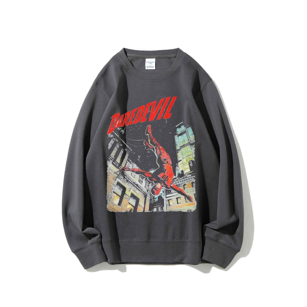 Casual Crewneck Sweatshirt Daredevil