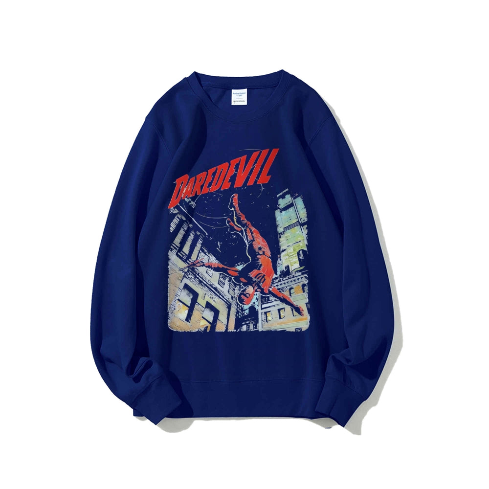 Casual Crewneck Sweatshirt Daredevil