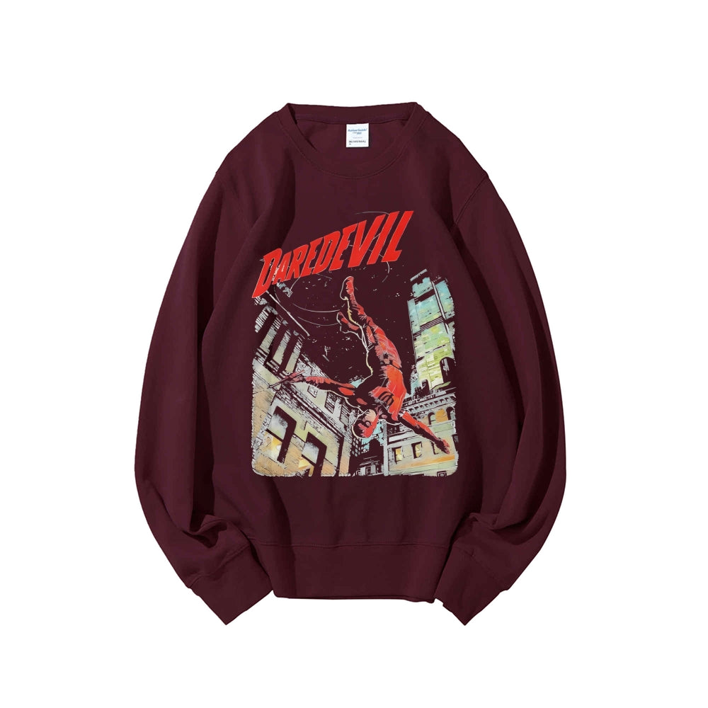 Casual Crewneck Sweatshirt Daredevil