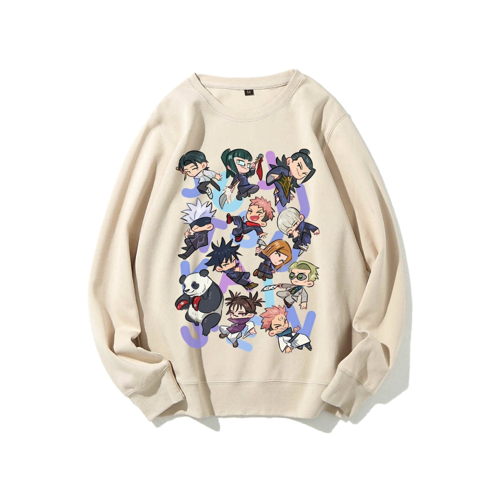 Casual Crewneck Sweatshirt Jujutsu Kaisen