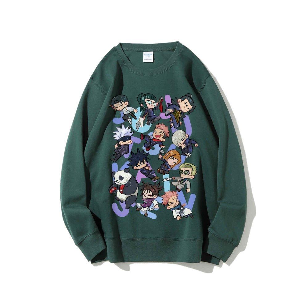Casual Crewneck Sweatshirt Jujutsu Kaisen