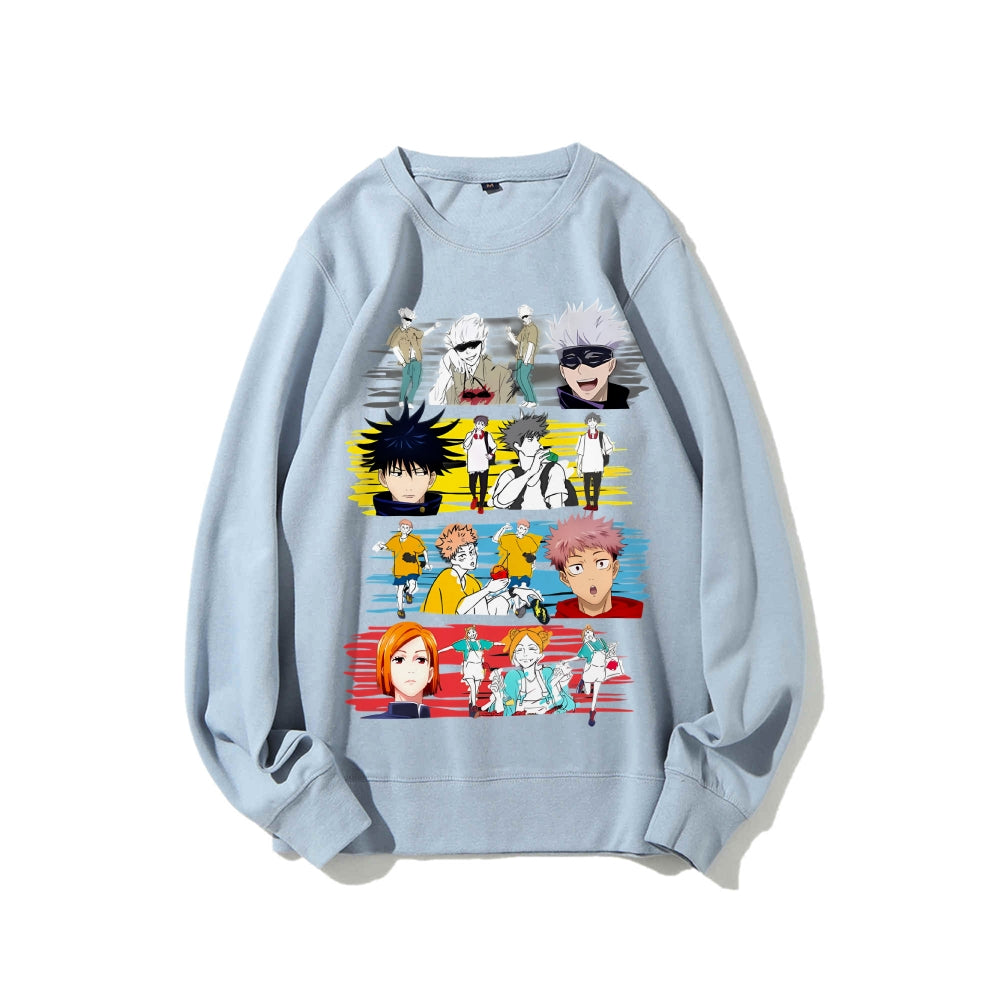 Casual Crewneck Sweatshirt Jujutsu Kaisen